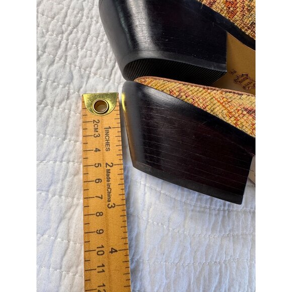 Matisse Sheryl Woven Tapestry Mule Boho Shoes Size 7M Leather Sole - Picture 10 of 10